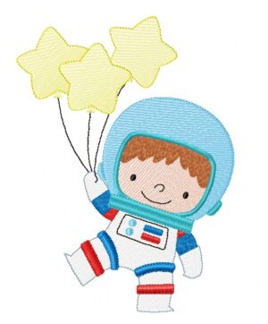 Matrizes para bordar menino astronauta
